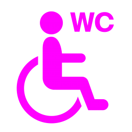 Rollstuhlgerechte Toilette